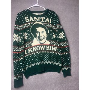 The Elf "I know Santa" Ugly christmas sweater size med